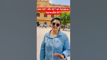 NET vs SET Syllabus #shorts #shortsfeed #ugcnet2025