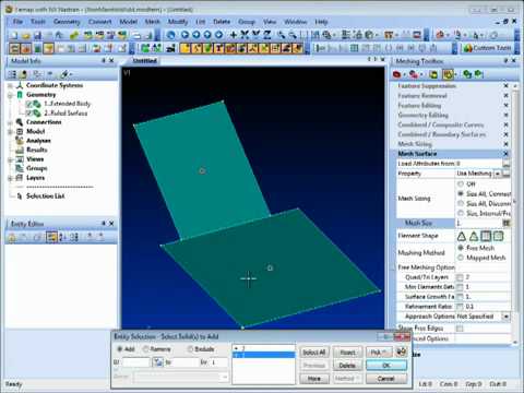 Femap Tips and Tricks NonManifold Add to connect up geometry by Siemens PLM
