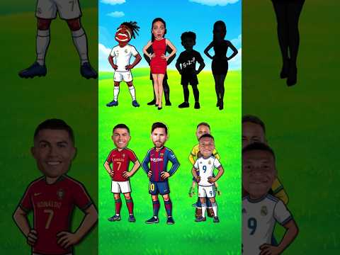 Whose Shadow Is This? 😱🌑 Ronaldo vs Messi vs Mbappé vs Vinícius vs Georgina vs Neymar #shorts #cr7