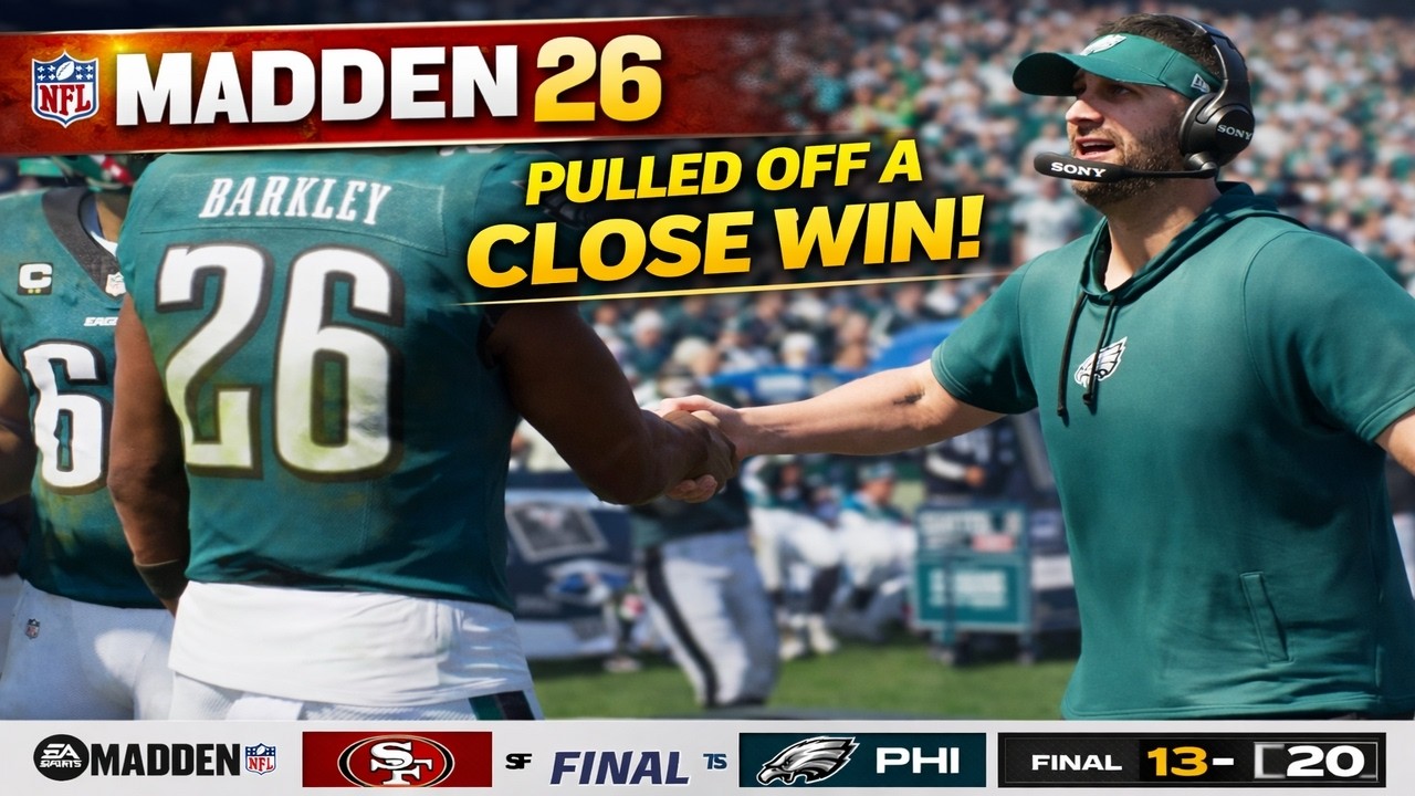 Pulled Off a CLOSE WIN in Madden 26 😮‍💨 | Eagles vs 49ers