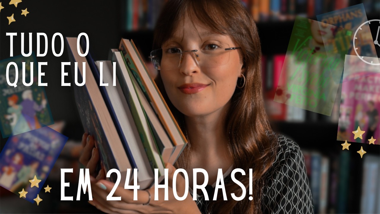 tudo o que eu LI no desafio LENDO POR 24H ✨📃🖊️