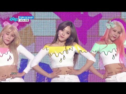 【TVPP】AOA Cream – I'm Jelly BABY @ Show! Music Core Live