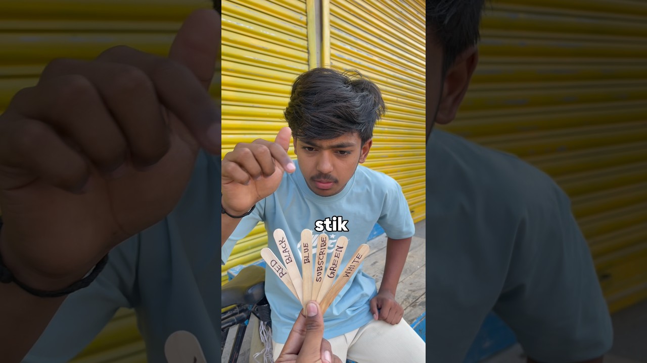 Let Random Sticks Decide colour | Eat Today 🍽️ #foodchallenge #challenge #shorts