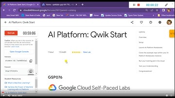 AI Platform: Qwik Start | Qwiklabs [GSP076]
