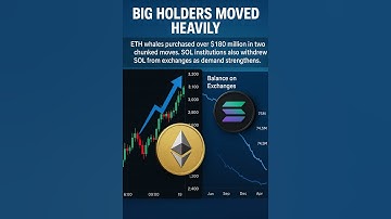 Whale Alert: $180M ETH Buy & Solana Stacking Ramps Up 🚀🐋 #news #crypto