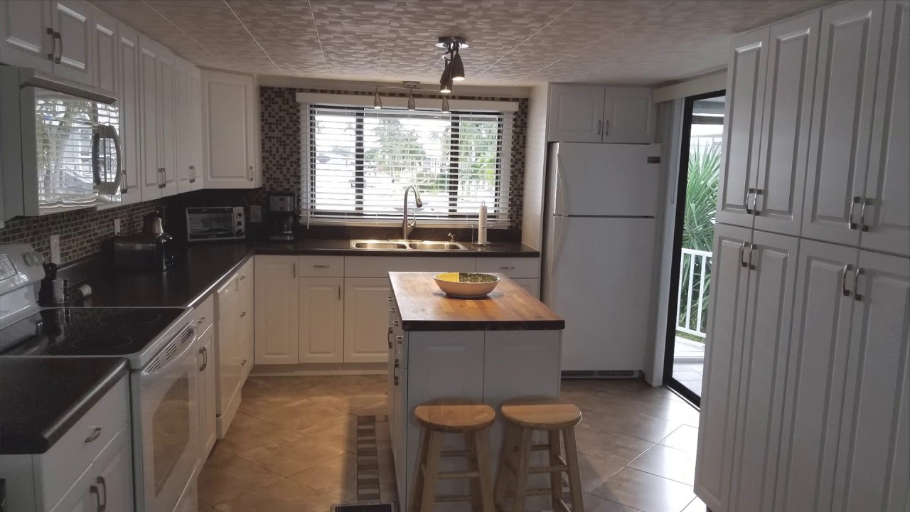 WATERFRONT MANUFACTURED HOME 2/2 24x50 PARK LAKE ESTATE HALL YouTube