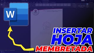Como Insertar Una Hoja Membretada En Word Super Fácil