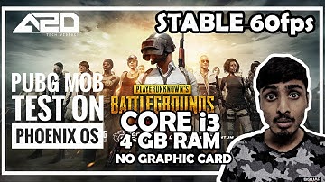 PUBG Mobile ||60fps || low-end pc || Phoenix os || Review || Smooth || No Lag || Hindi ||