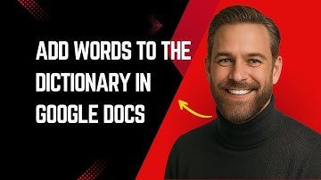 How To Add Words To The Dictionary In Google Docs Fast And Easy!
