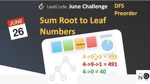 sum root to leaf numbers | sum root to leaf numbers leetcode | leetcode 129 | medium