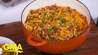 Esther Choi shares her kimchi mac and beef recipe