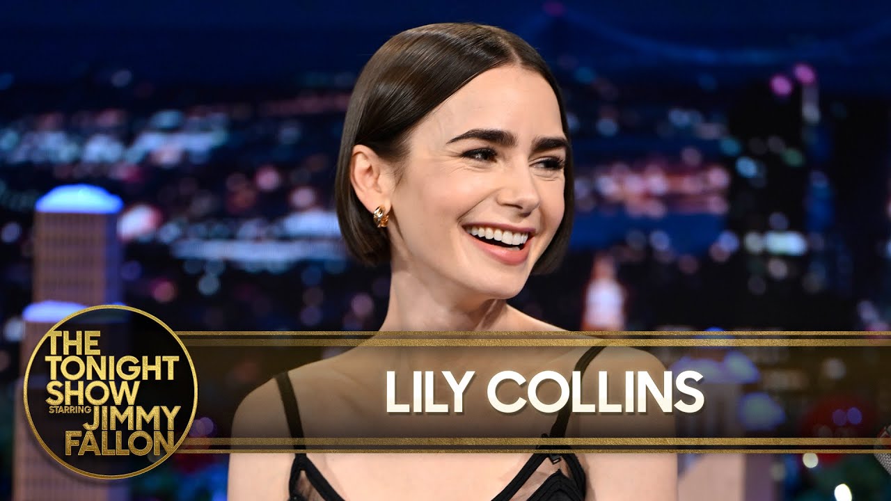 Lily Collins Reacts to Emily in Paris Triggering Arguments Between World Leaders | The Tonight Show