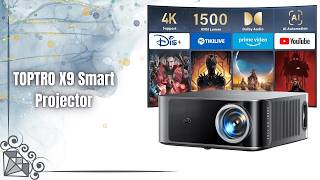 TOPTRO X9 Smart Projector Review | 4K Supported Outdoor Movie Projector!