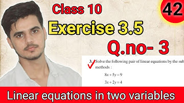 Exercise 3.5, Q.no 3 , chapter 3|Class10  maths NCERTsolutions by chapra study point#ncert #cbse
