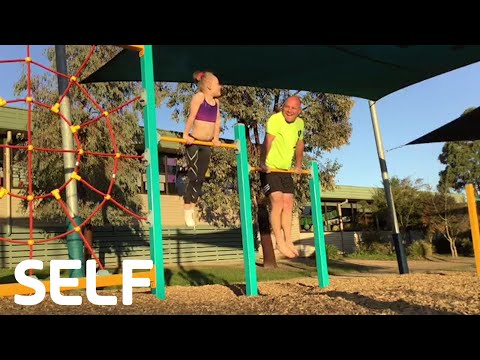 This Dad Tries (and Hilariously Fails) To Do All His Daughter’s Gymnastics Tricks | SELF