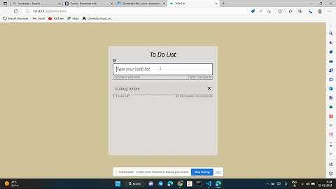 Simple ToDoList Project Assignment by Coding Ninjas