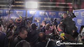 Watch Paul George Swallowed Up In Media Swarm After 2018 NBA All-Star Game