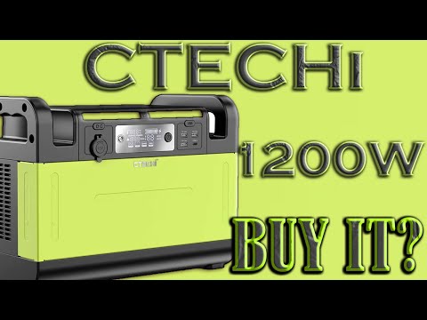 CTECHi Portable Power Station 1200W Solar Generator 1210Wh LiFePO4 Battery Backup Power Review