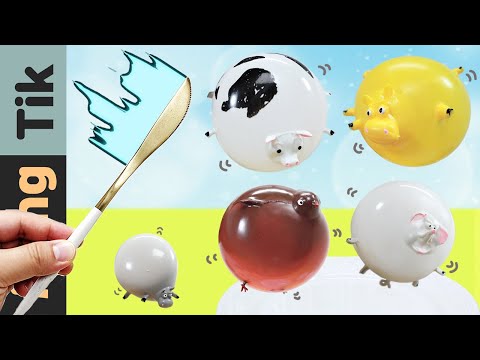 hayvan balonu | Eating BALLOON FOOD | Animal balloon Animation