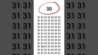 find the hidden number 30 #find #puzzle #ytshorts
