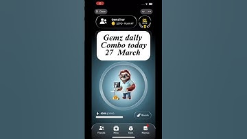 Gemz daily combo today 27 March | gemz daily combo card | today Combo gemz coin #shortvideo