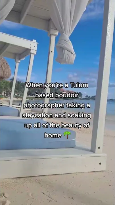 Tulum vacay vibes right outside my door. I am SO g...