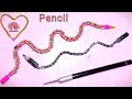 Pencil chain  sp art  longest pencil chain pencil  carving for beginners
