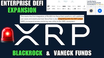 Ripple XRP ALERT 🚨 BlackRock & VanEck Go RLUSD 💵 | Enterprise DeFi Expansion