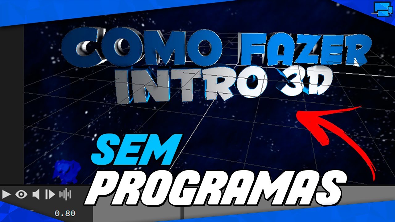 Como Fazer uma INTRO 3D para seu canal do youtube! - YouTube