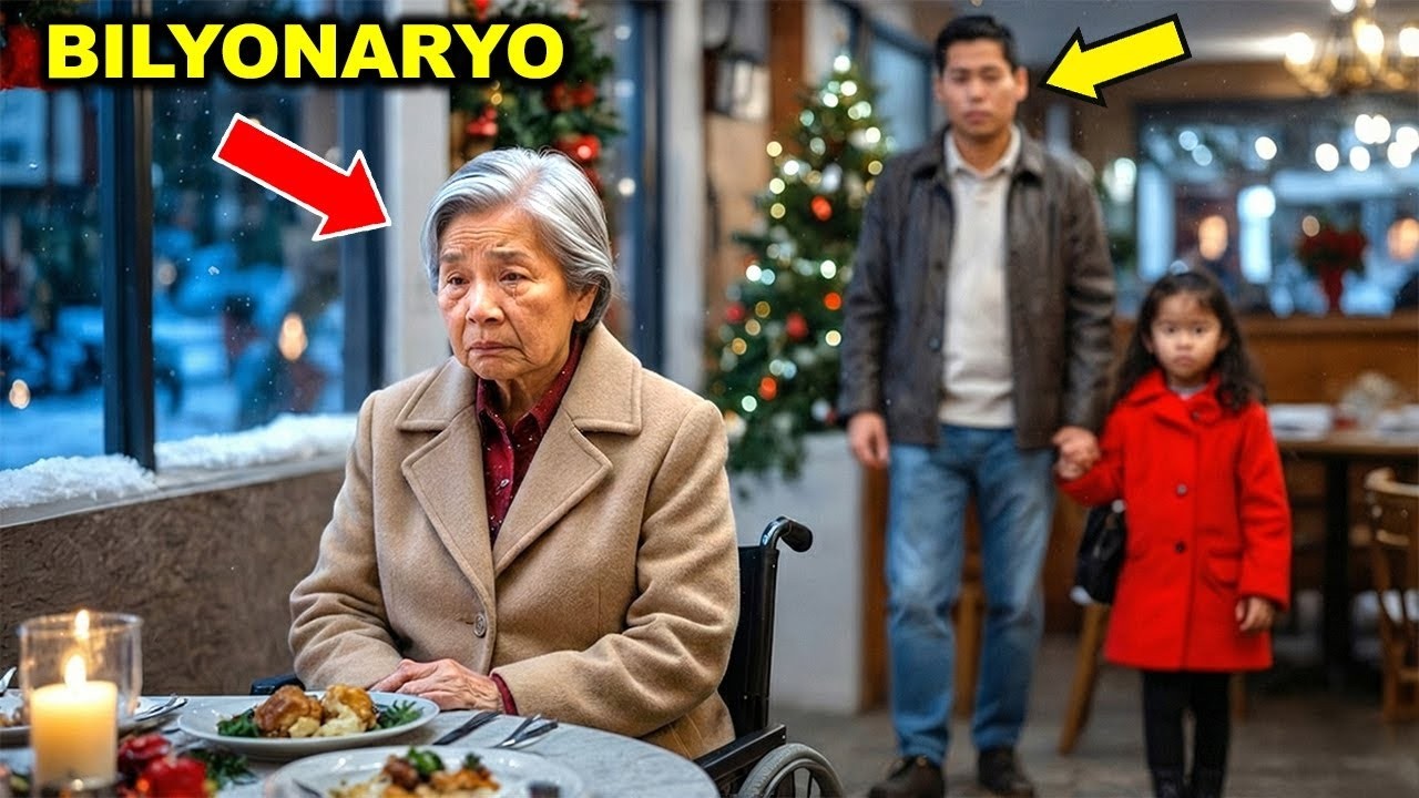 Malungkot na Matandang Bilyonaryo Mag-isa sa Bisperas ng Pasko, Hanggang May Dumating na Ama at Anak