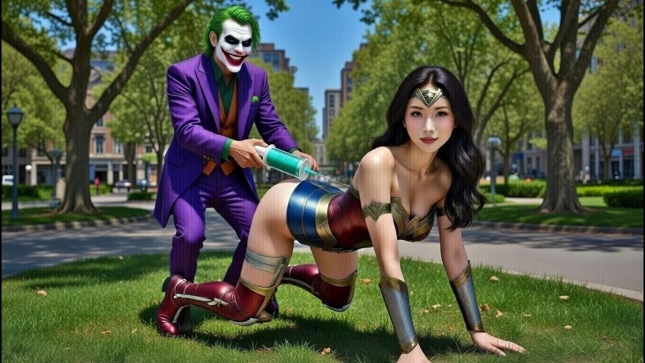 Spiderman & Wonder Woman vs Joker & Red Hulk Jr's Evil Scheme