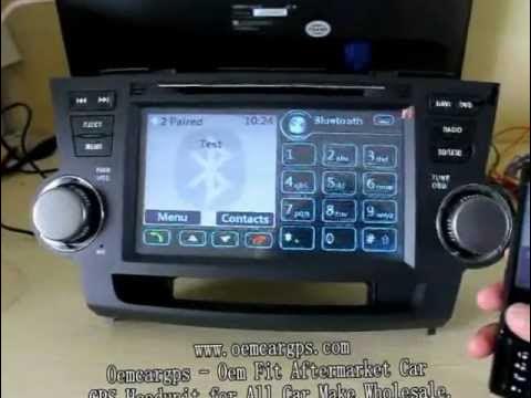 TOYOTA HIGHLANDER navigation dvd player - YouTube