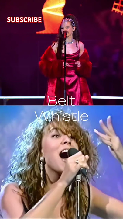 The difference between WHISTLE NOTES and BELTING #vocalwarmups
