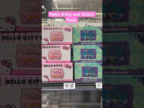 Hello Kitty and Stitch jewelry box at Walmart #walmart #hellokitty #stitch #shopping #viralshorts