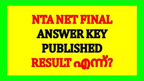 NTA UGC NET Final Answer Key Released