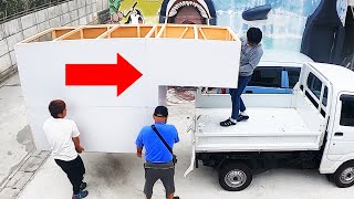 【カスタム】軽トラの荷台に自作の家を載せてみた【軽トラキャンピングカー改造 #2】
