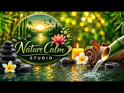 Relaxing Spa Ambience 🌸 Gentle Waterfall Sounds for Meditation