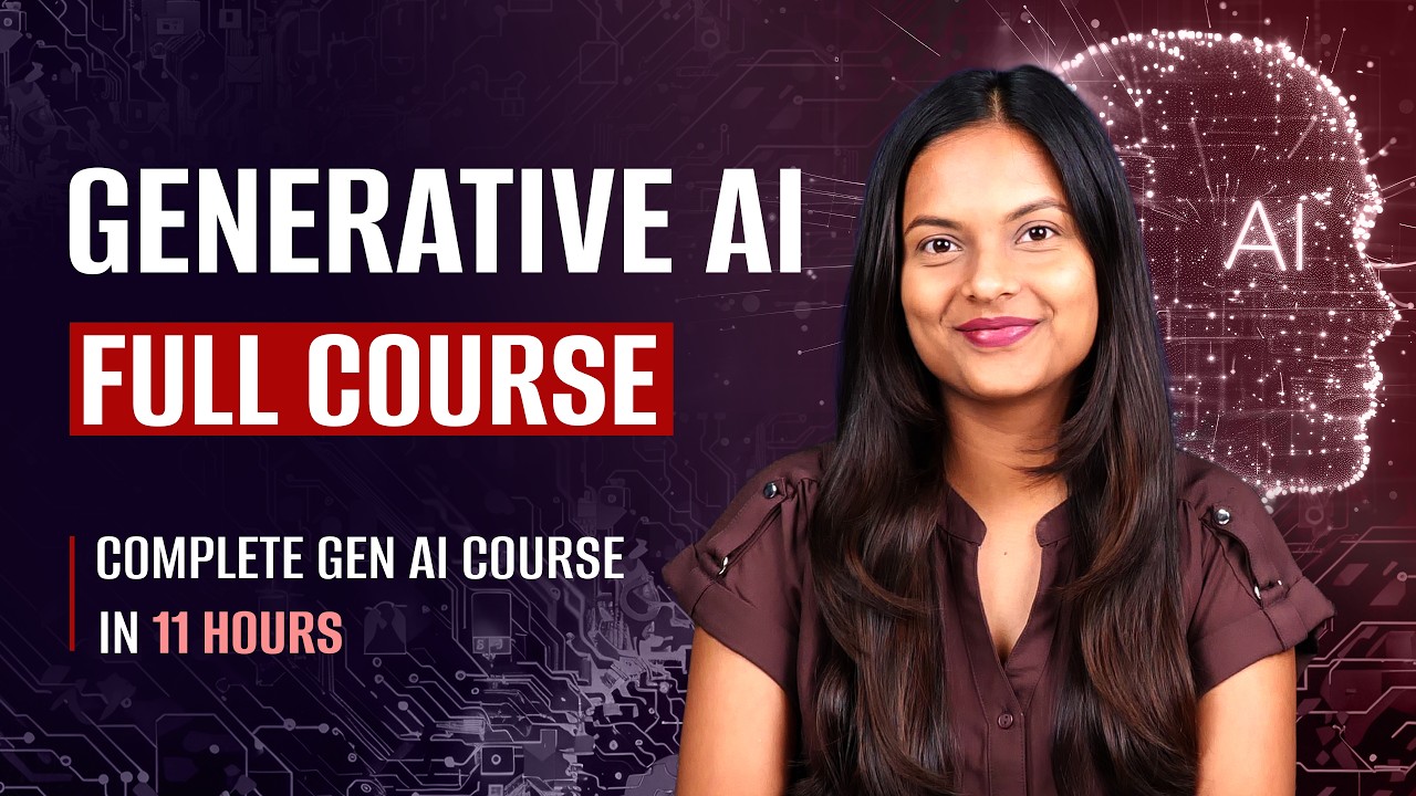 Generative AI Full Course 2026 | Generative AI Course Free ...