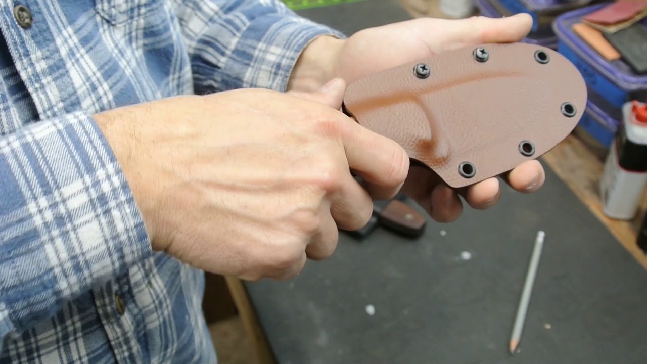 Knife making 101 Making a Kydex Sheath YouTube