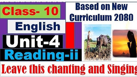 Grade 10 English Unit 4 Reading ii