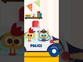 Police Car Freeze Dance Challenge: Can you keep up with THE KIBOOMERS #shorts