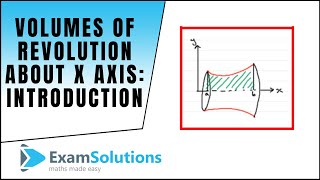 Volumes of Revolution about x-axis - Introduction : ExamSolutions
