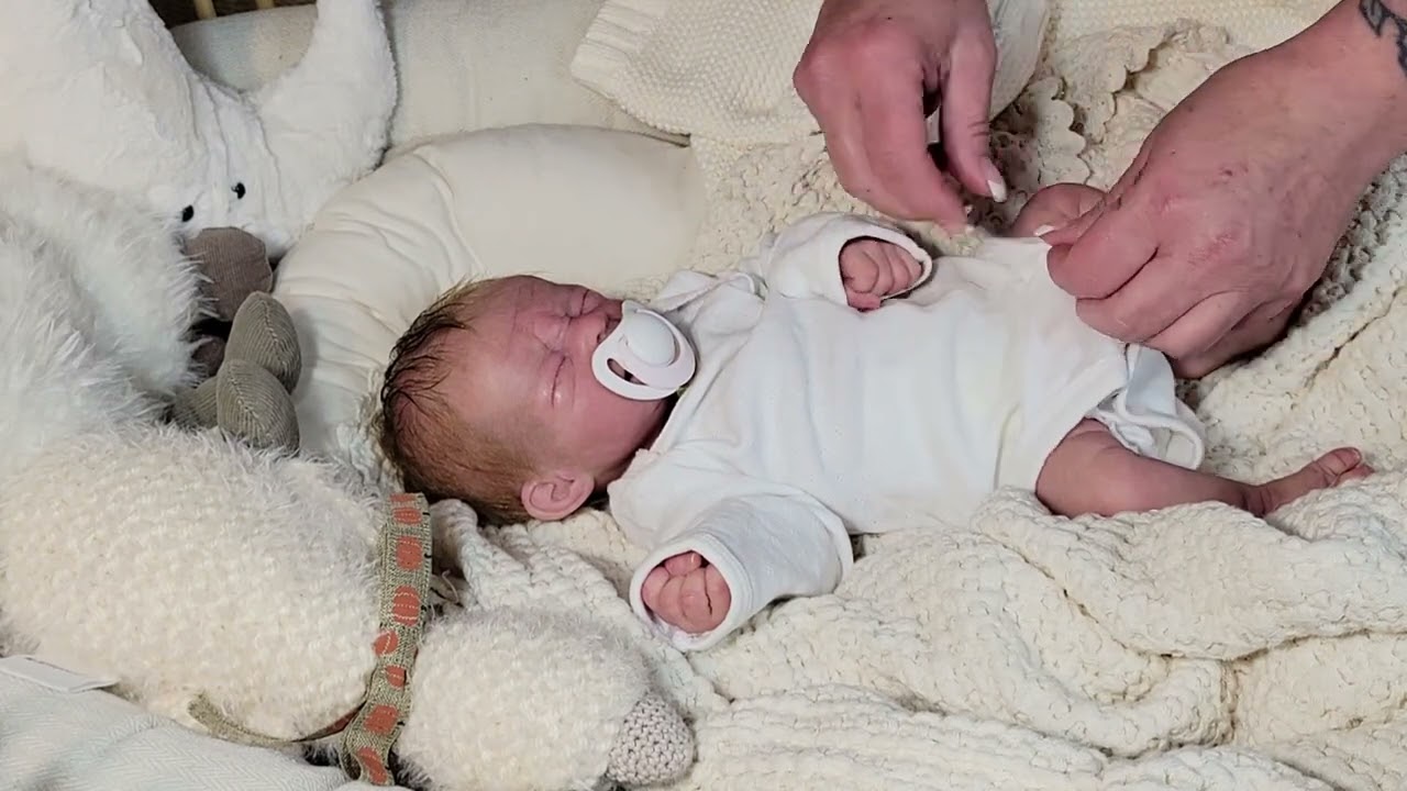 Preemie Silicone Baby Athena gets changed ~ Where have a been?.