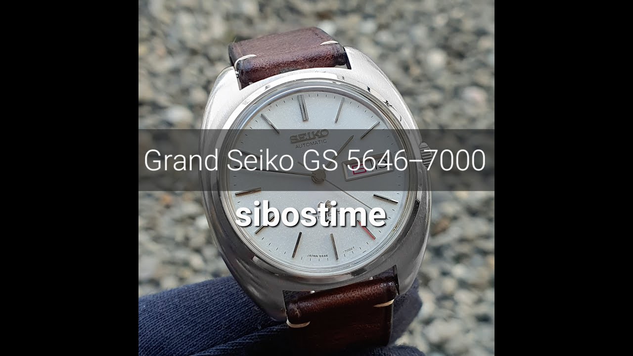 Seiko Grand Seiko GS 5646-7000 56GS 5646A Year 1971 Preowned Vintage -  YouTube