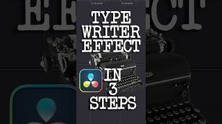 DaVinci Resolve Typewriter Effect Tutorial