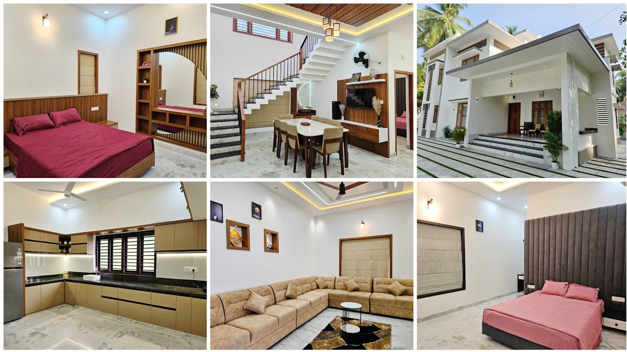 10ലക്ഷം രൂപക്ക് kitchen ഉം staircase ഉം furniture ഉം ഉൾപ്പെടെ  interior ചെയ്ത അതിമനോഹരമായ വീട്/Home