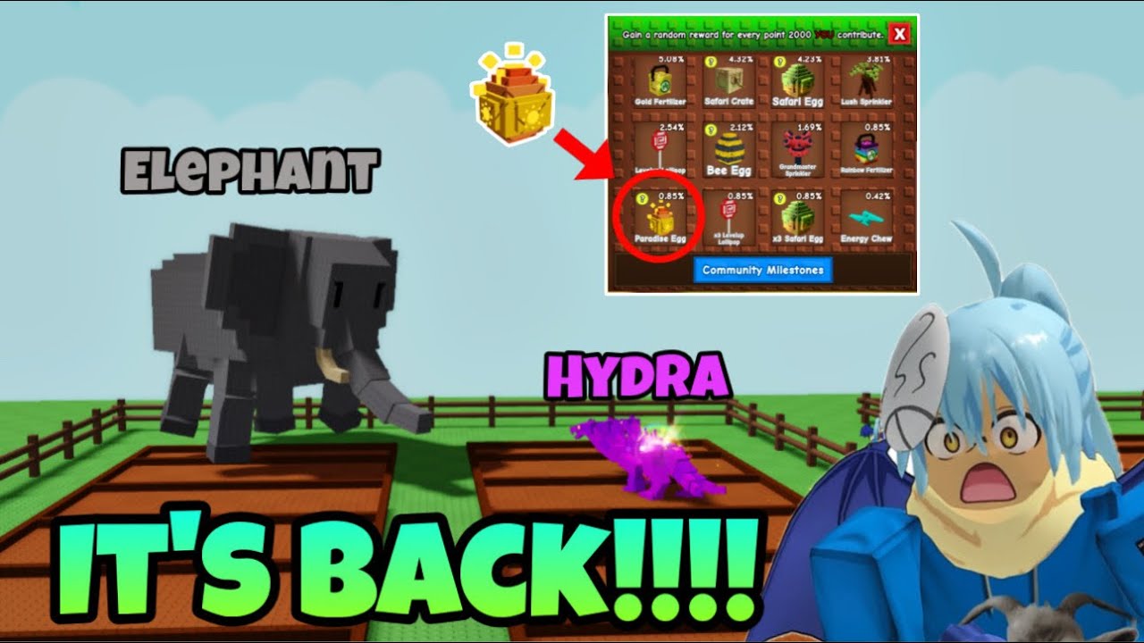 All SAFARI Update Pets and Paradise Egg Back | Grow a Garden - YouTube