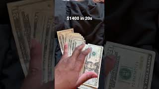 $1400 USD in 20s