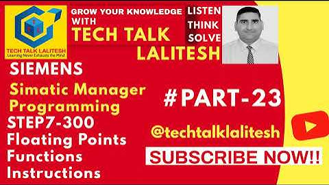 #PART23 FLOATING POINTS IN SIMATIC MANAGER (P2)| SIEMENS TUTORIALS HINDI| AUTOMATION TUTORIALS