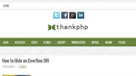 How-To Hide An Overflow DIV